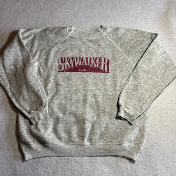 Hanes Other - Vintage Hanes Skywalker Ranch Star Wars Sweatshirt Mens Large Gray Raglan USA